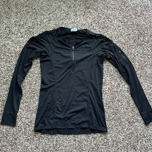 Athleta 1/4 Zip Women’s Long Sleeve Shirt Black Size S